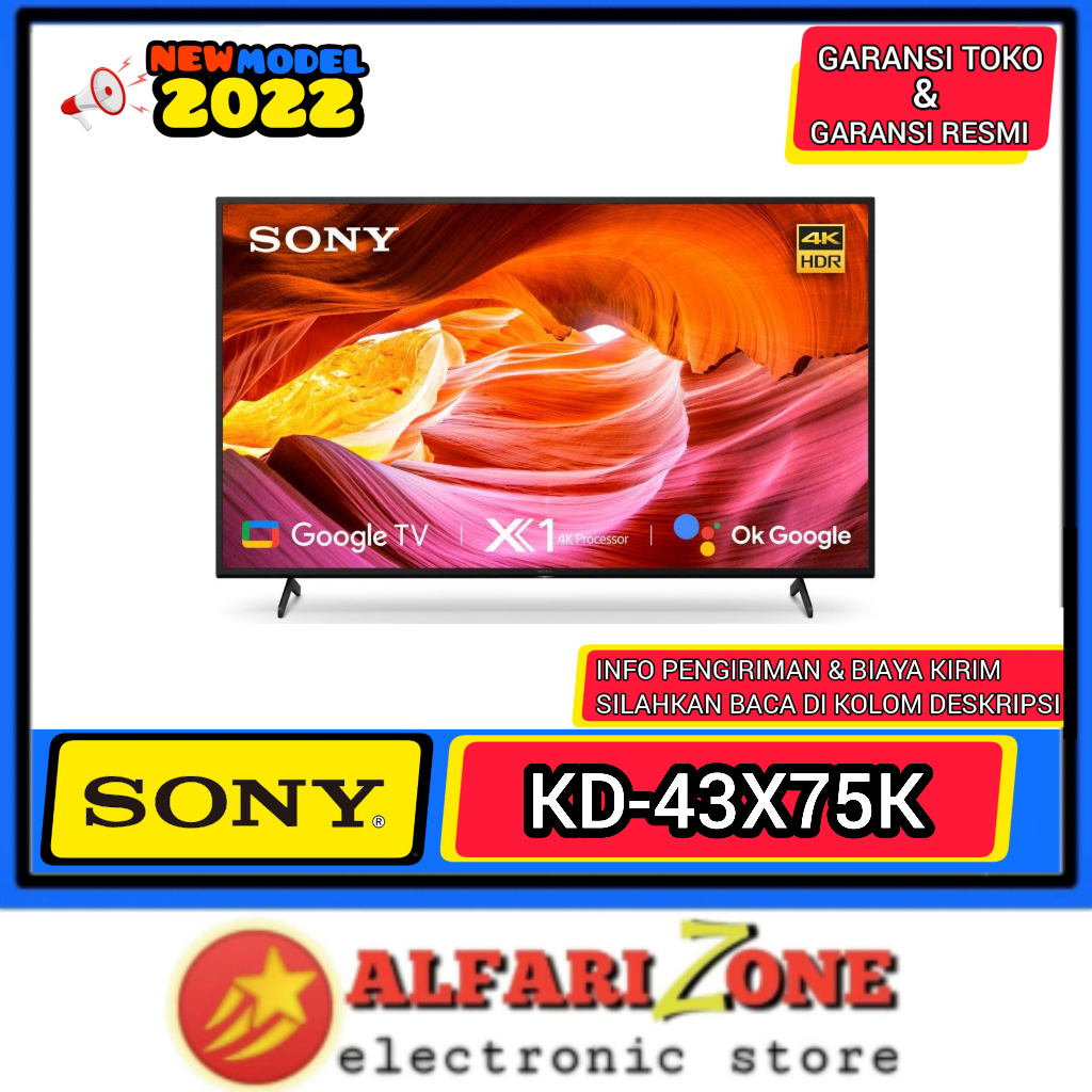 Sony KD-43X75K Smart tv sony 43 inch 4K 43X75K Google tv 43 tv 43