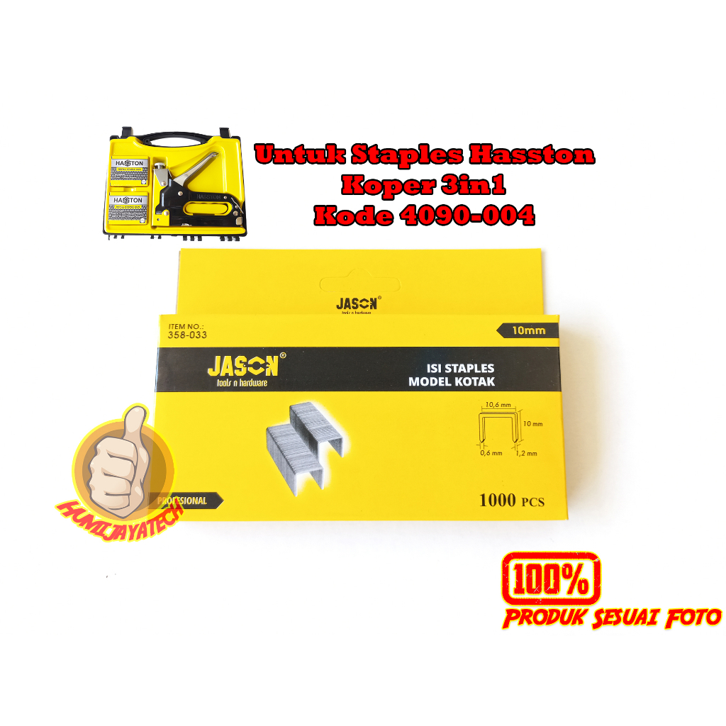 

Isi Staples Tembak 10mm Jason / Isi Gun Tacker Ukuran 10mm