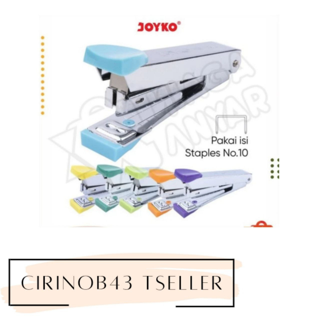 

joyko stapler HD-10CL /staples hekter jepretan HD10CL varian warna orange