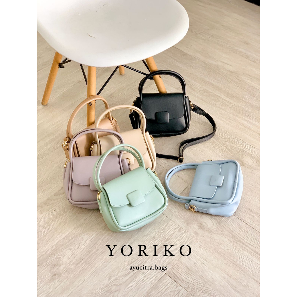 NEW YORIKO TAS SELEMPANG WANITA TAS POLOS SIMPLE MINISO WANITA BY AYUCITRA.BAGS