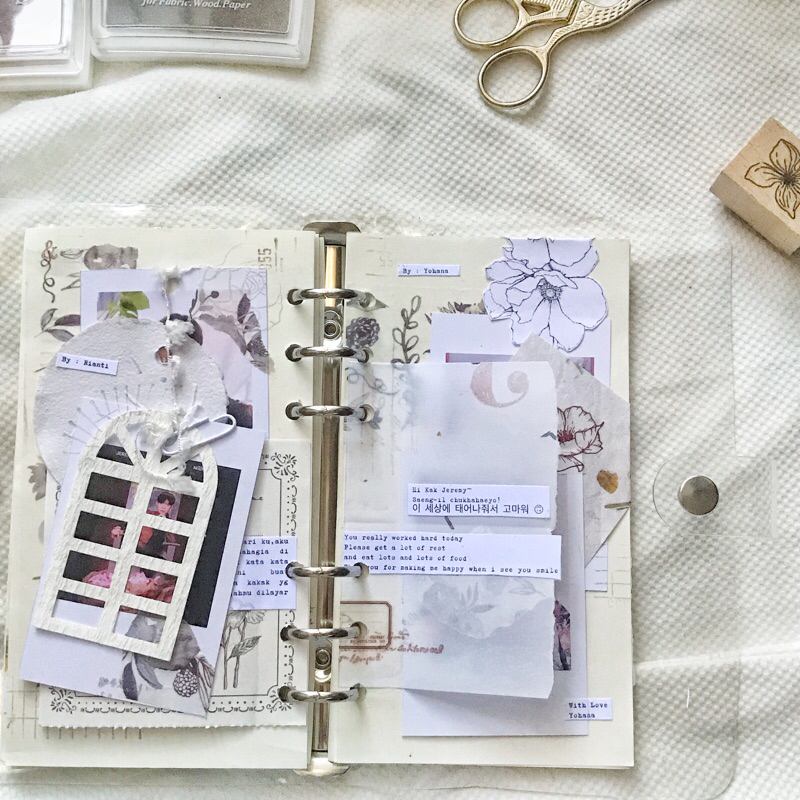 

Gift Hadiah Scrapbooking Journal A6 Jasa Only KHUSUS BINDER