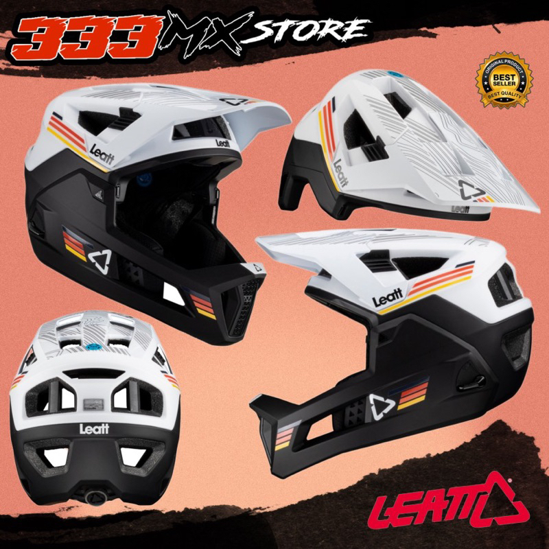 HELM MTB LEATT ENDURO 4.0 WHITE HELMET LEATT MTB DOWNHILL ORIGINAL