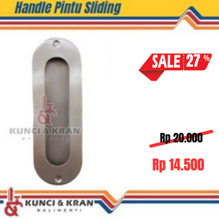 Handle Tanam Pintu Sliding OVAL 5X15 SSS Tarikan Pintu Geser Handle Comen Dekson