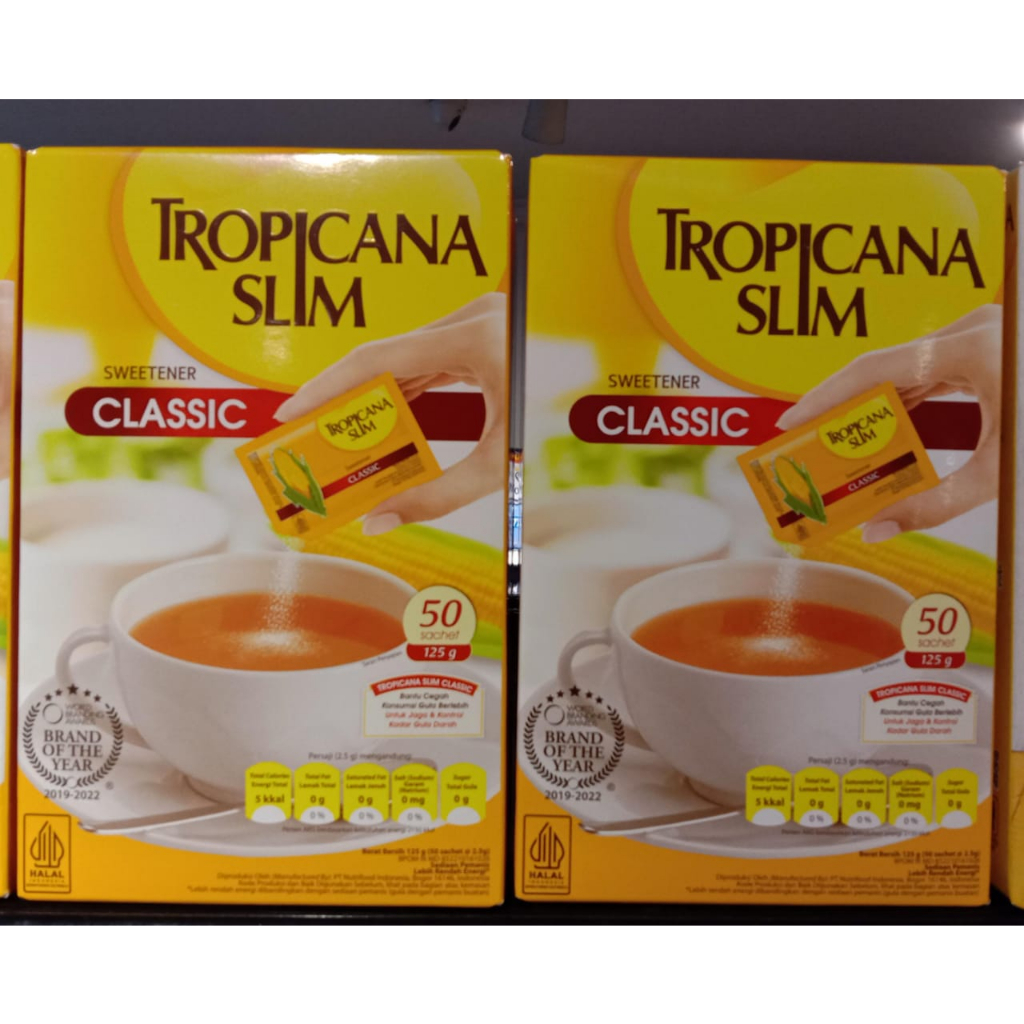 

Tropicana slim sweetener classic 50s