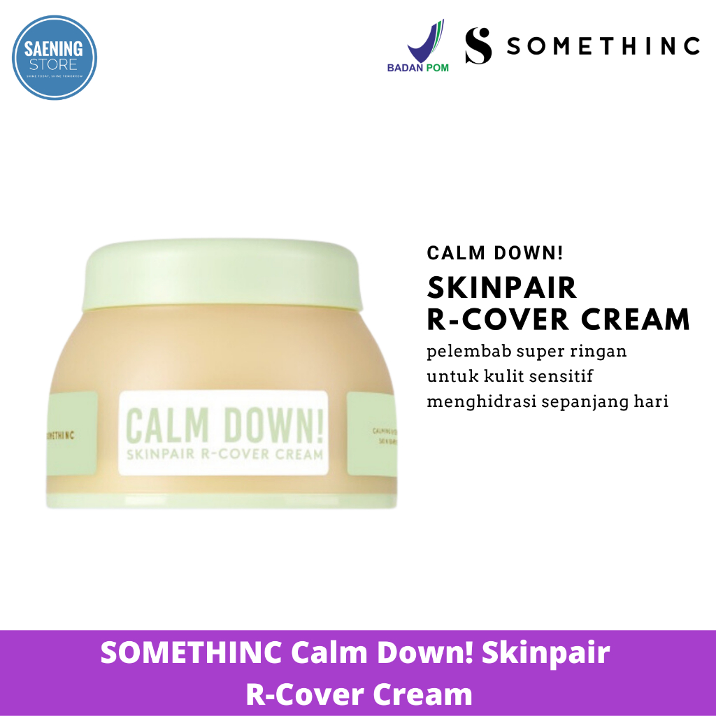 SOMETHINC Calm Down! Skinpair R-Cover Cream - (Madagascar Centella Asiatica, Skin Barrier, Kulit Sensitif, Kulit Iritasi)