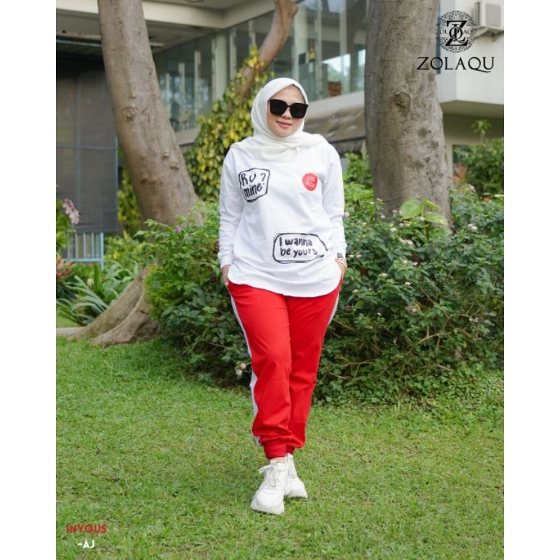 zolaqu set celana original terbaru/set original zolaqu terbaru