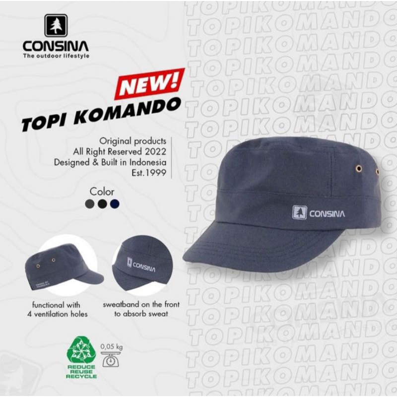 CONSINA TOPI KOMANDO TOPI GUNUNG OUTDOOR