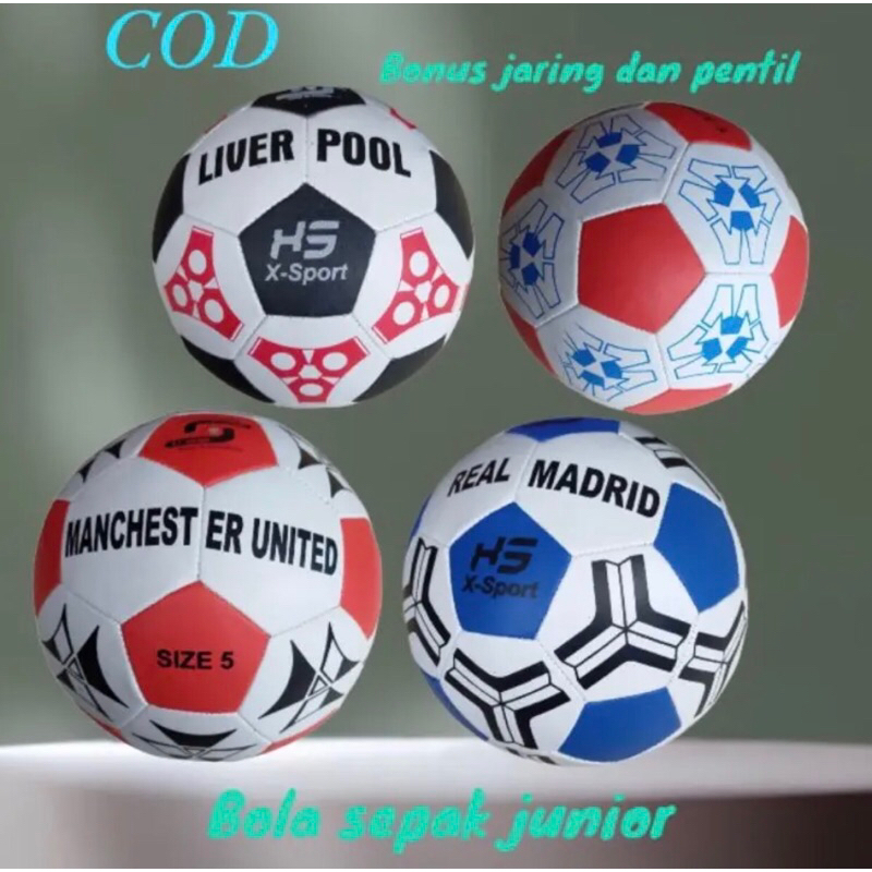 COD BOLA SEPAK SIZE 5 BOLA KAKI BOLA BLITER BOLA ANAK RINGAN