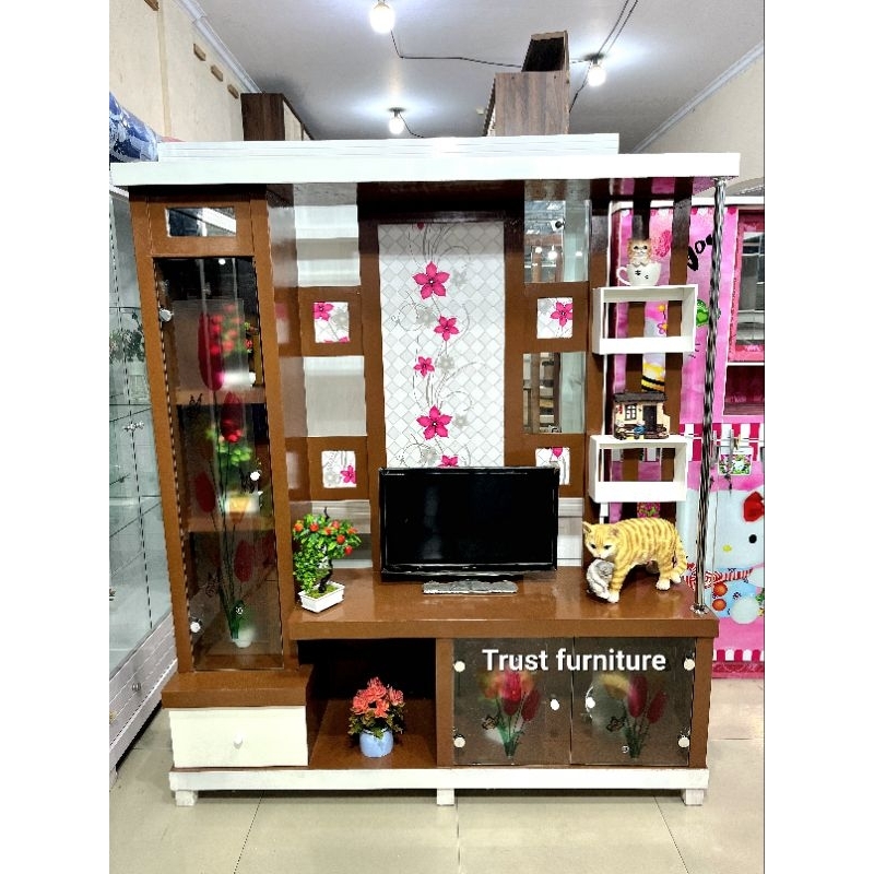 Bufet tv 43 inc/Bufet pajangan minimalis/penyekat ruangan/Best seller/Rak tv 43 inc/Lemari tv/Lemari