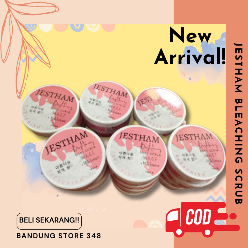 JESTHAM BLEACHING SCRUB 100 GRAM | JESTHAM BLEACHING SCRUB ORIGINAL | PERAWATAN KULIT | PERAWATAN TA