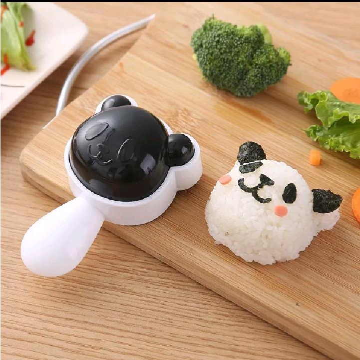Cetakan Nasi Panda Set Bento Rice Mold Cetakan Nasi Nori Bentuk Panda Set Cetakan Cutter  Cetakan Na