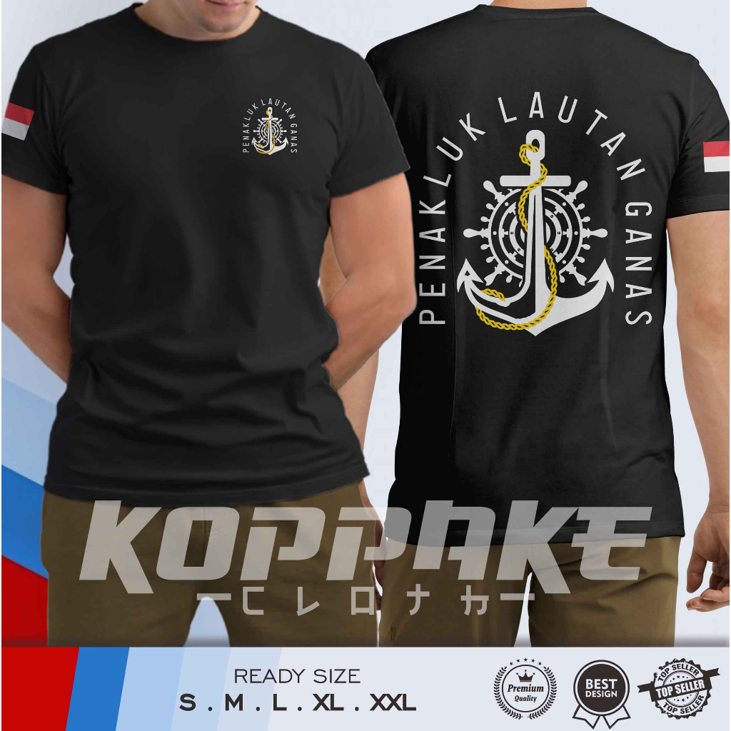 Kaos Jangkar Kemudi Kapal Penakluk Lautan Ganas Baju Distro
