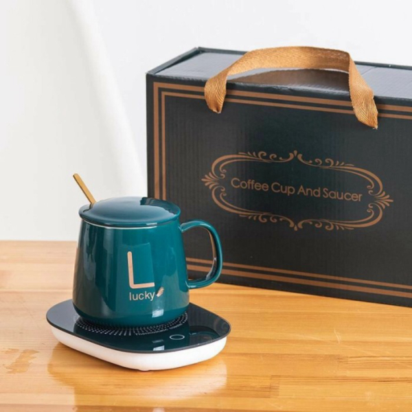 

Minuman Teh Penghangat Set Cangkir Hijau Listrik Susu Pemanas Diskon Mug - Unik