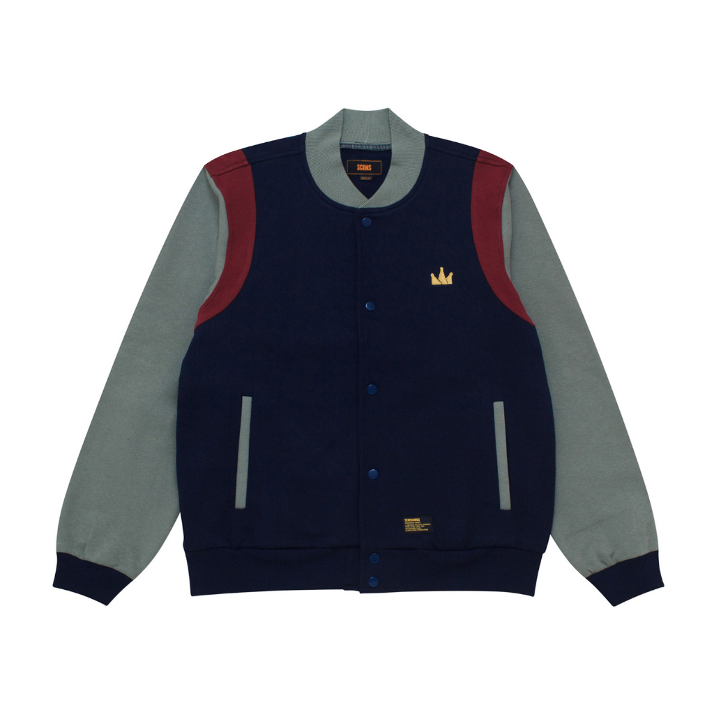 Screamous Jacket Varsity - JACKET FOOJIE NAVY BLUE