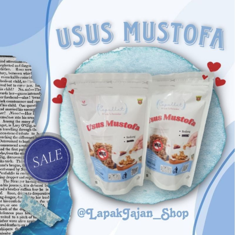 

Usus Mustofa Non MSG dan berkulitas Premium-75 gram