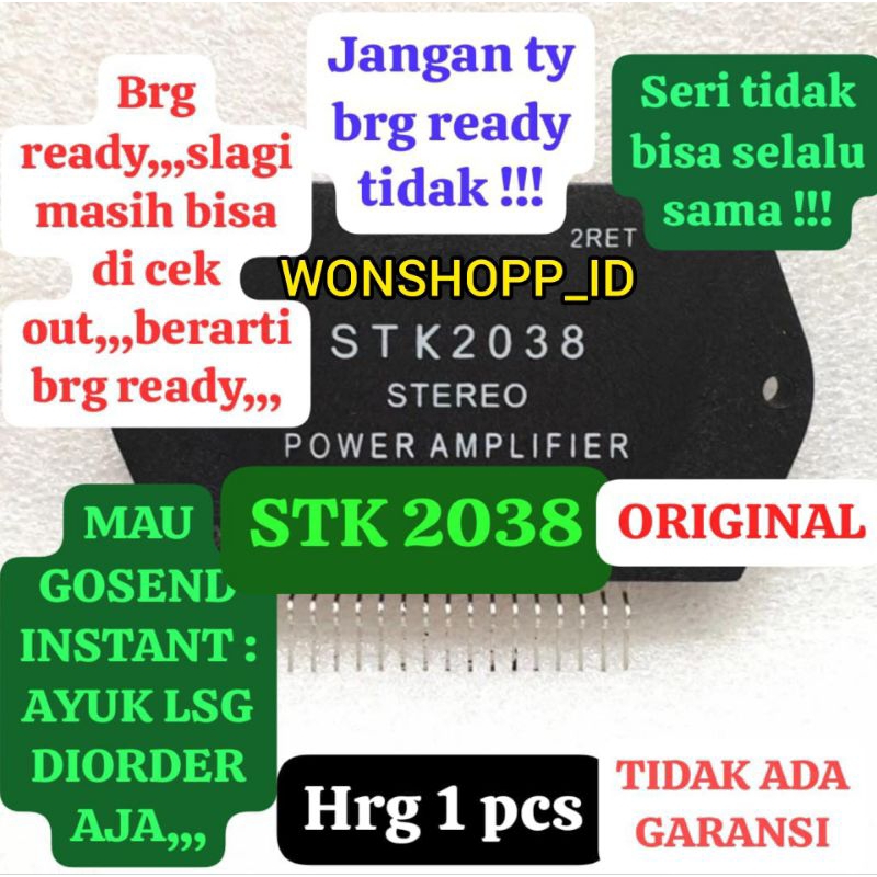IC STK2038 STK 2038 STK-2038 ASLI ORI ORIGINAL