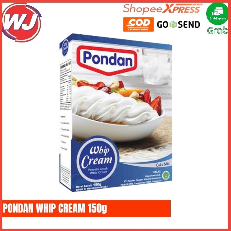 

PONDAN WHIP CREAM 150g