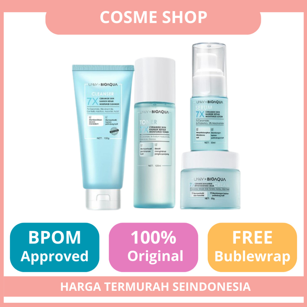 Bioaqua 7X ceramide Skin Barrier Series/Paket Skincare Bioaqua/Bioaqua Ceramide