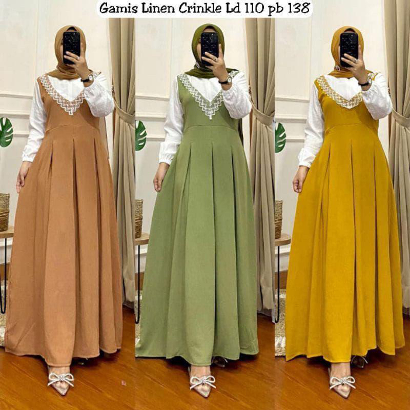 WINKA DRESS MAXY FULL BAHAN CRINGKEL AIRFLOW