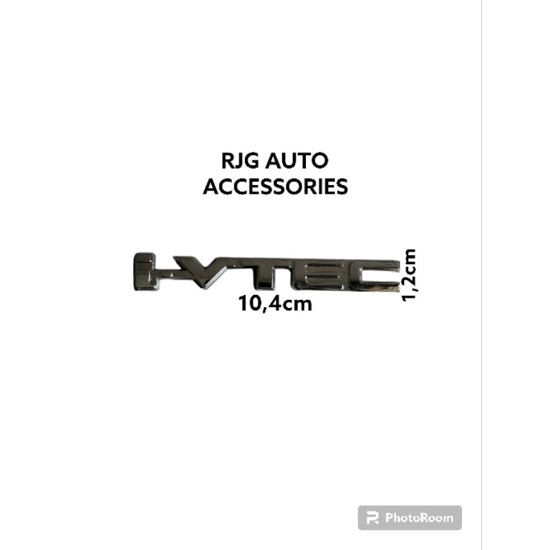 EMBLEM LOGO TULISAN STIKER HURUF HONDA I-VTEC KECIL CHROME