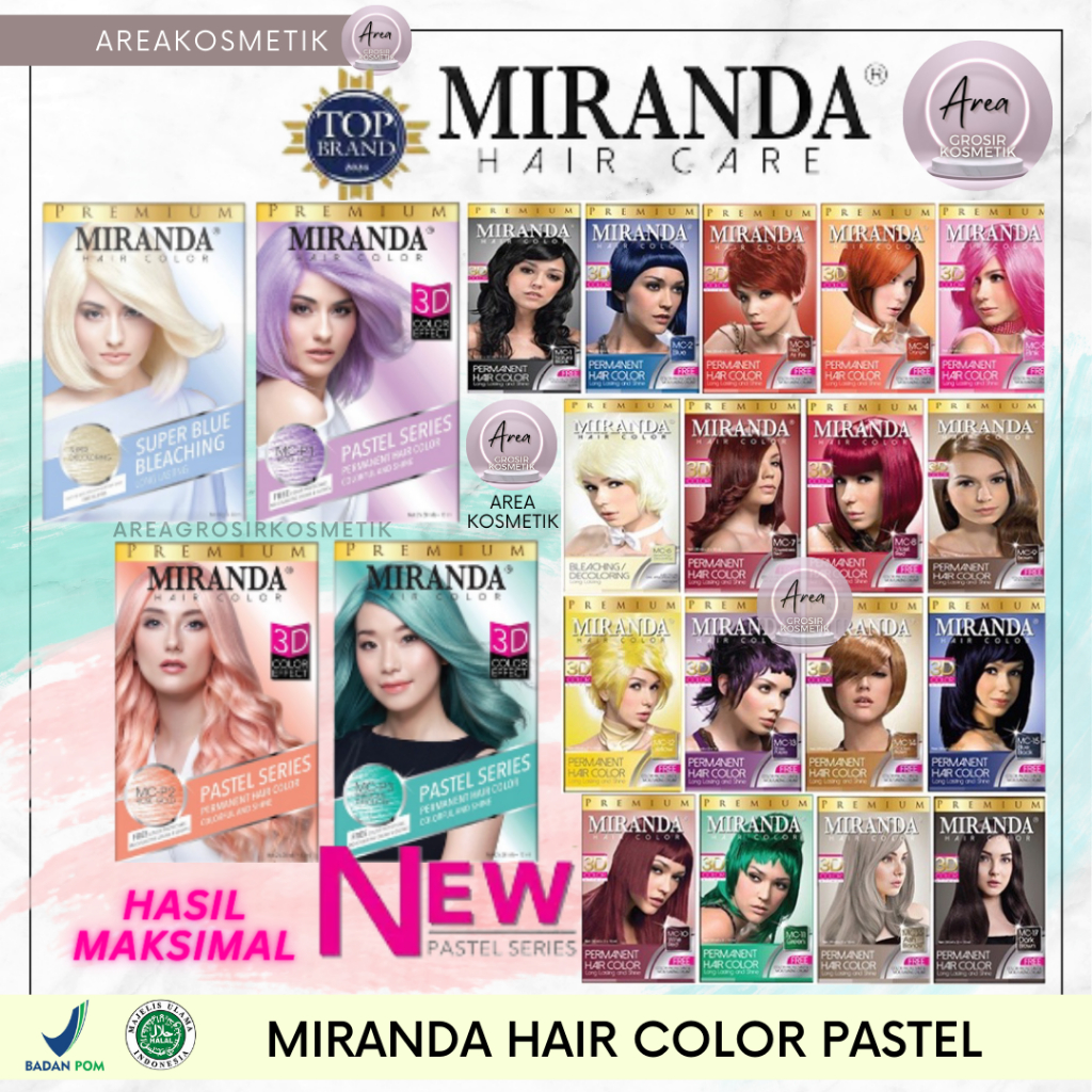 Miranda Hair Color Premium 30 ml Semir Rambut Miranda Pewarna Rambut Miranda
