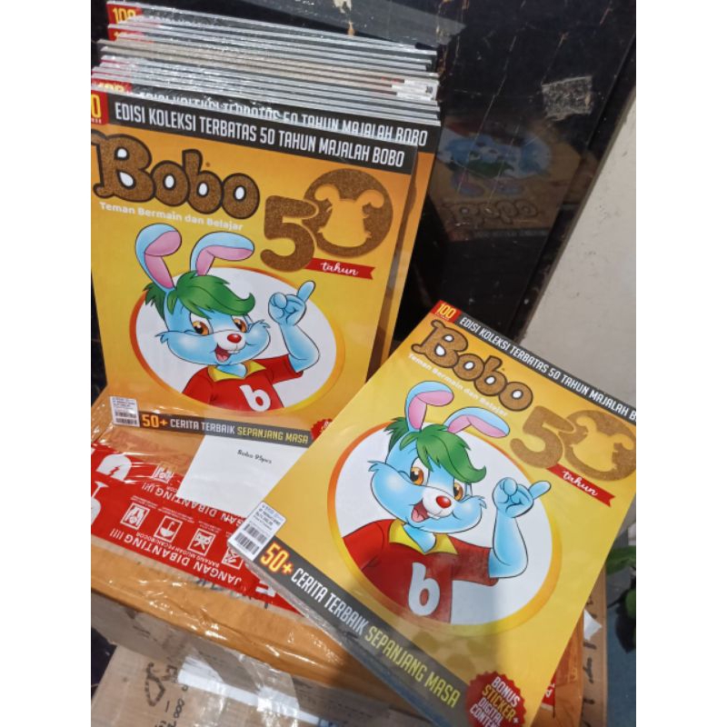 READY SIAP KIRIM BOBO EDISI 50 TAHUN /BUNDLING KUNING MERAH 140RB / READY BOBO EDISI KHUSUS/ / ORI B