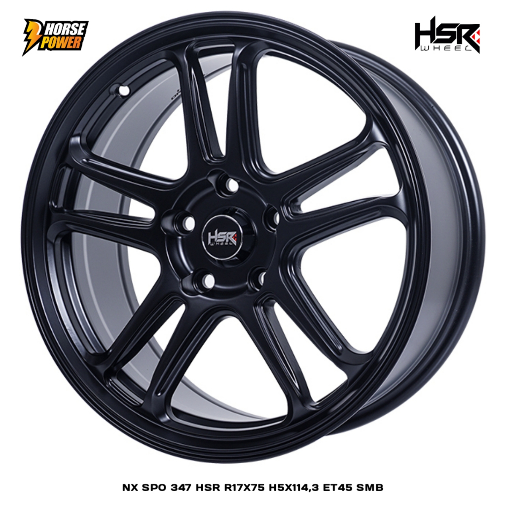 Velg Mobil R17 • Hsr Wheel Nx Spo • Untuk Mobil 5 Baut Roda • Ring17 Single Pcd 5x114.3