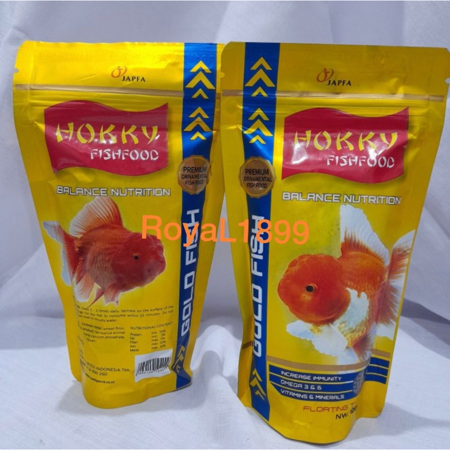 Hokky GoldFish pakan pelet mas koki Guppy ikan kecil