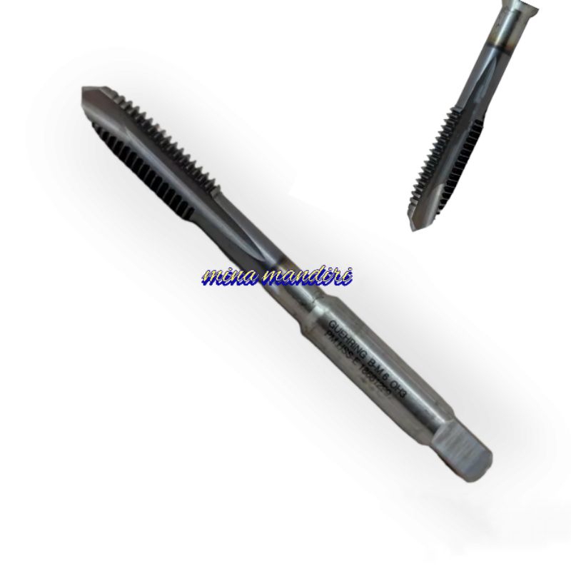 Guhring tap M6×1 tap PO Lurus m6×1 tapping m6×1.0 cocok untuk baut 10