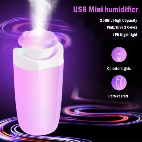 USB Style Flower Taffware Diffuser Diffuser Car Humidifier Unik Limited Mobil