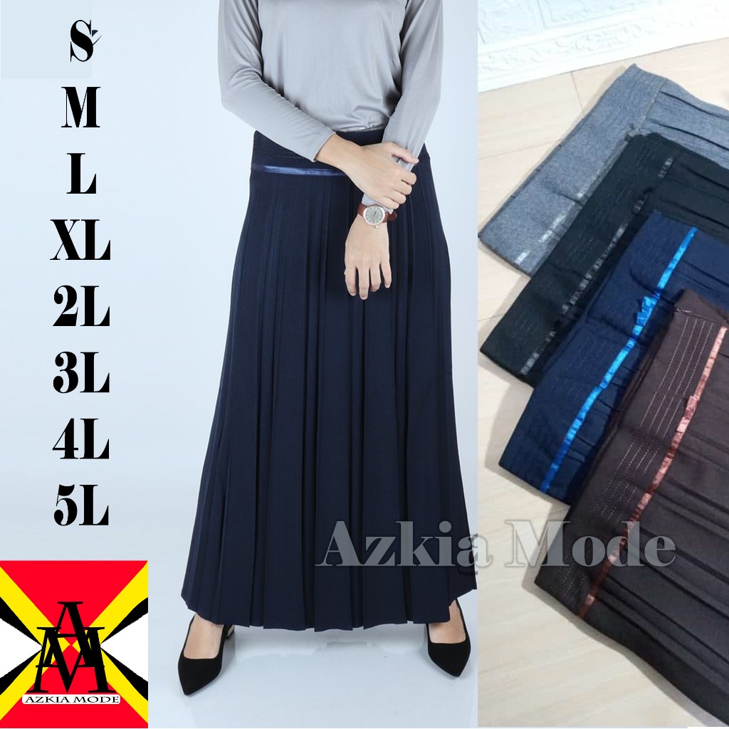 PLISKET KERJA ROK PLISKET KERJA - ROK PLISKET KANTORAN - ROK PLISKET HITAM JUMBO - ROK PLISKET KANTO