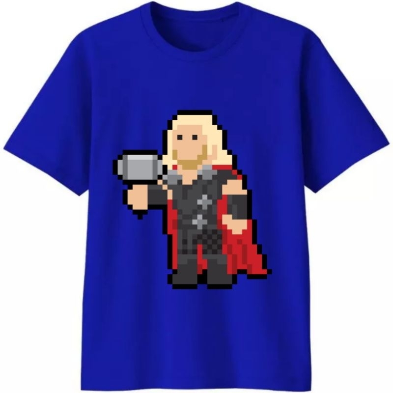 Baju Kaos Tshirt T Shirt Pria Laki Cowok Cewek Perempuan Unisex Anak Superhero Super Hero Marvel Dc 