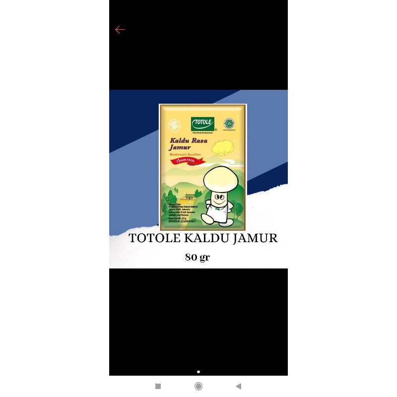 

totole kaldu jamur 80 gram