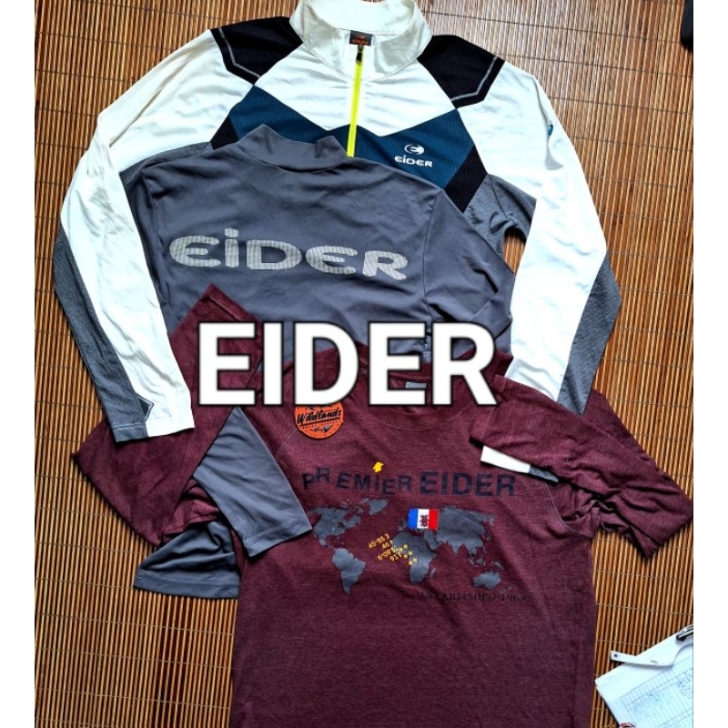 Baju Kaos EIDER outdoor tshirt oblong lengan panjang baselayer midlayer manset