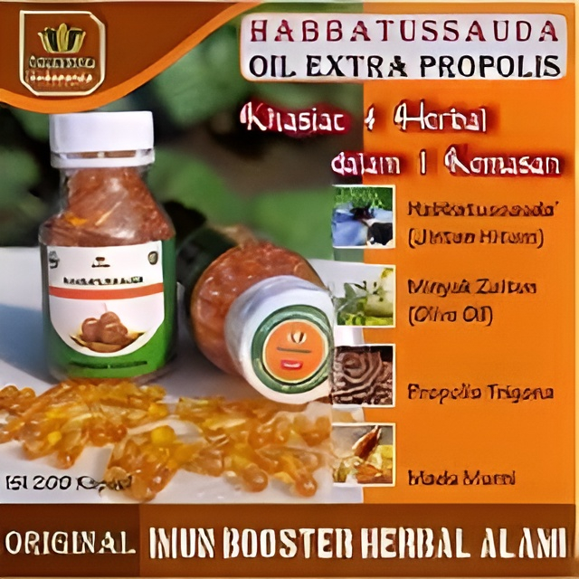 Habbatussauda Extra Propolis Trigona 200 kapsul | Innature | Habbatussauda Oil | Jinten Hitam | Prop