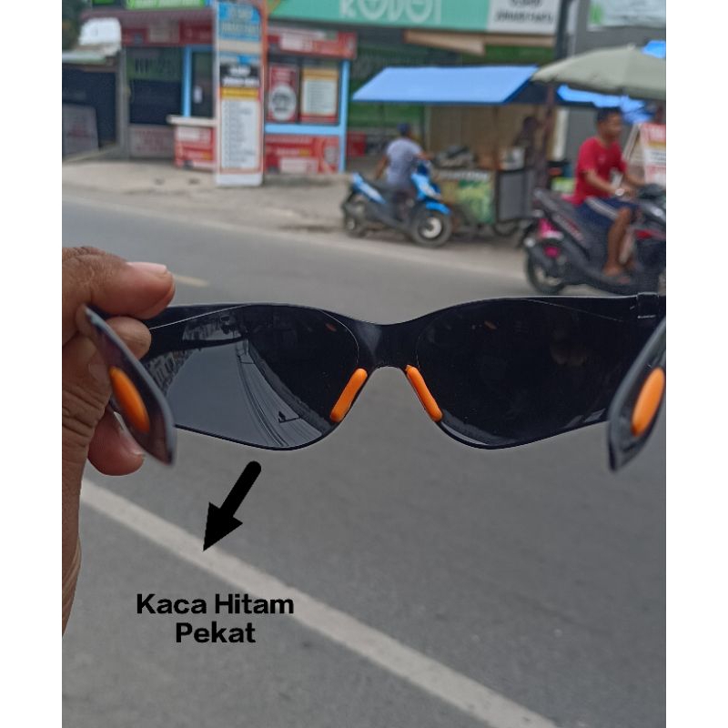 Kacamata Las Listrik Hitam pekat AA601