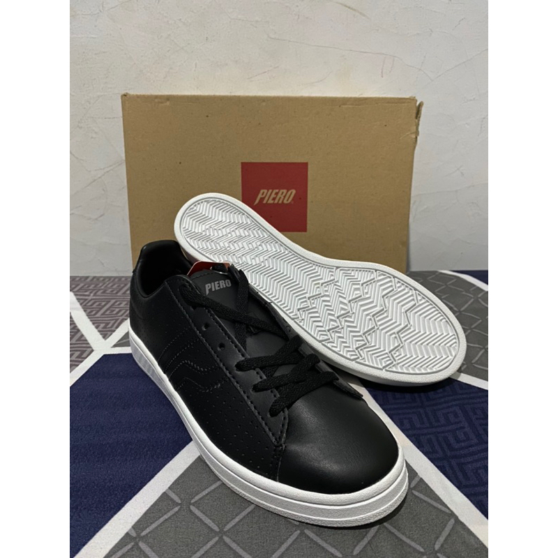 SEPATU PIERO ORIGINAL - PIERO BELLE BLACK WHITE