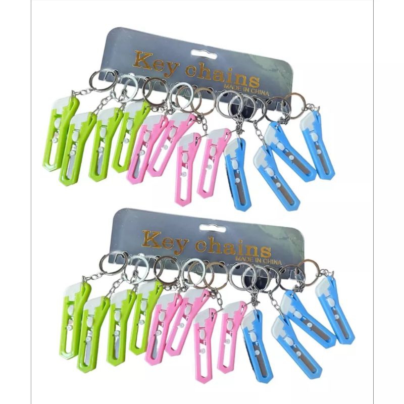 1 Buah Gantungan Kunci Cutter Mini Gantungan Kunci Pisau Cutter Mini