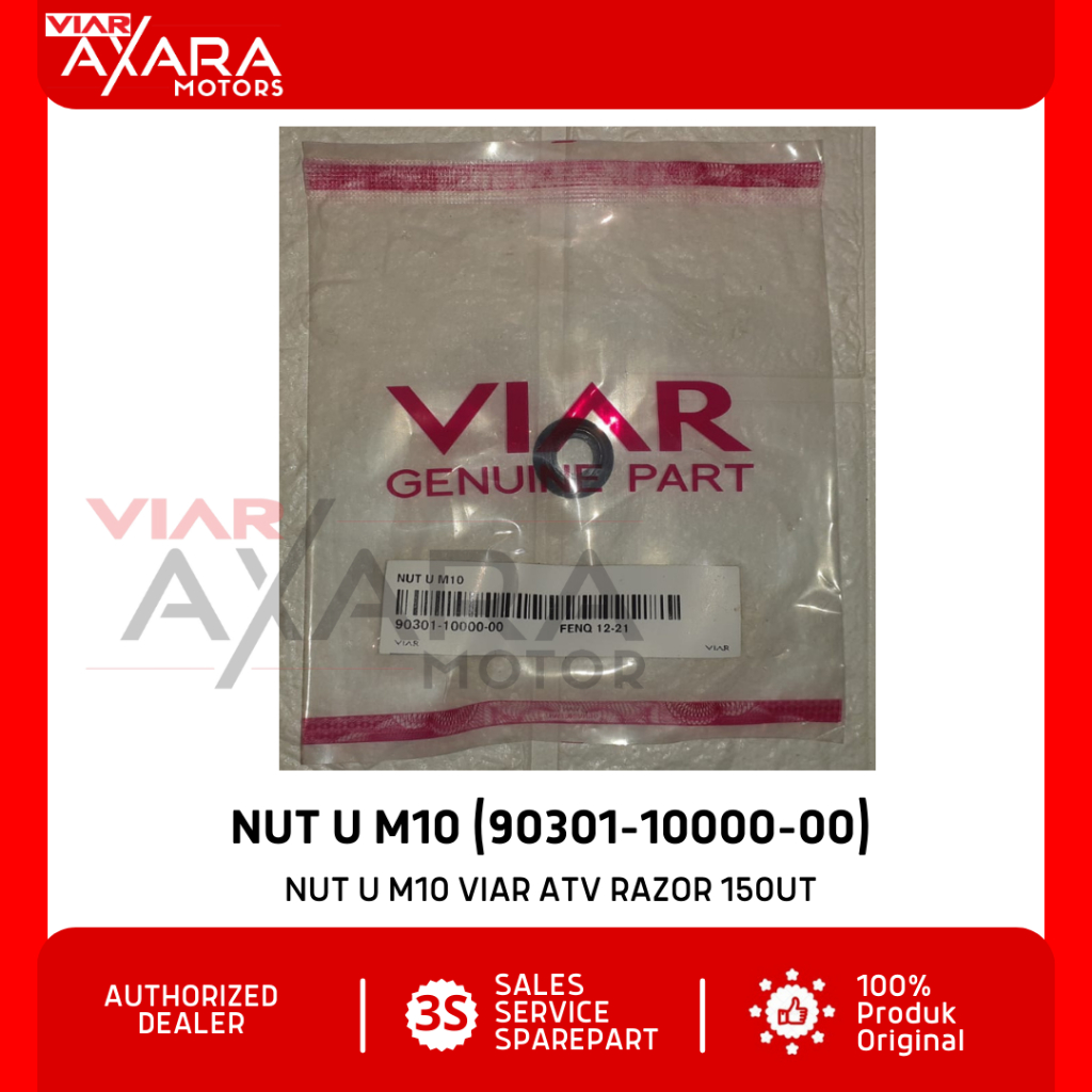 Nut U M10 Sparepart Viar ATV Razor 150UT (90301-10000-00)