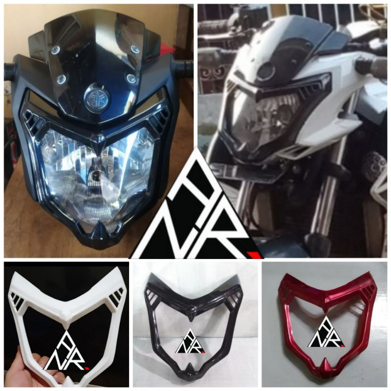 List cover lampu depan topeng tutup mika lampu new vixion advance NVA 2016 pnp - MF AKSESORIS MOTOR
