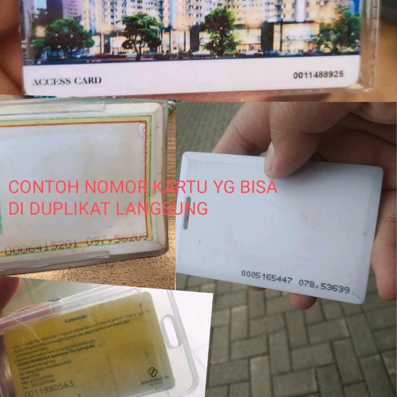 

HenJO Kartu Duplikat Kartu Akses Duplikat Kartu Akses RFID 125KHz Atau RFID 13 56
