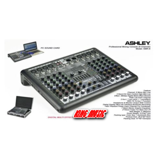 Mixer Audio ASHLEY SMR 8 8 Channel ORIGINAL
