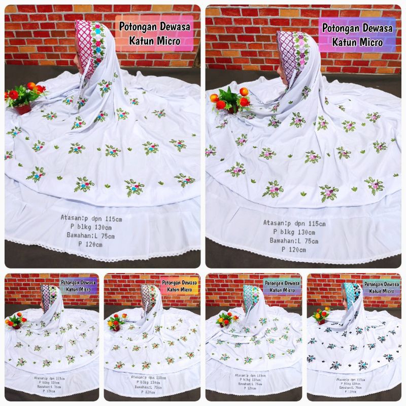 MUKENA SETELAN ATAS BAWAH BORDIR TABUR