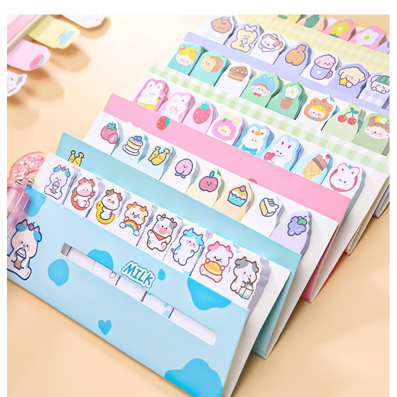

AJS Pembatas buku index 120 pcs /sticky notes / page marker lucu / bookmark /post it STK14