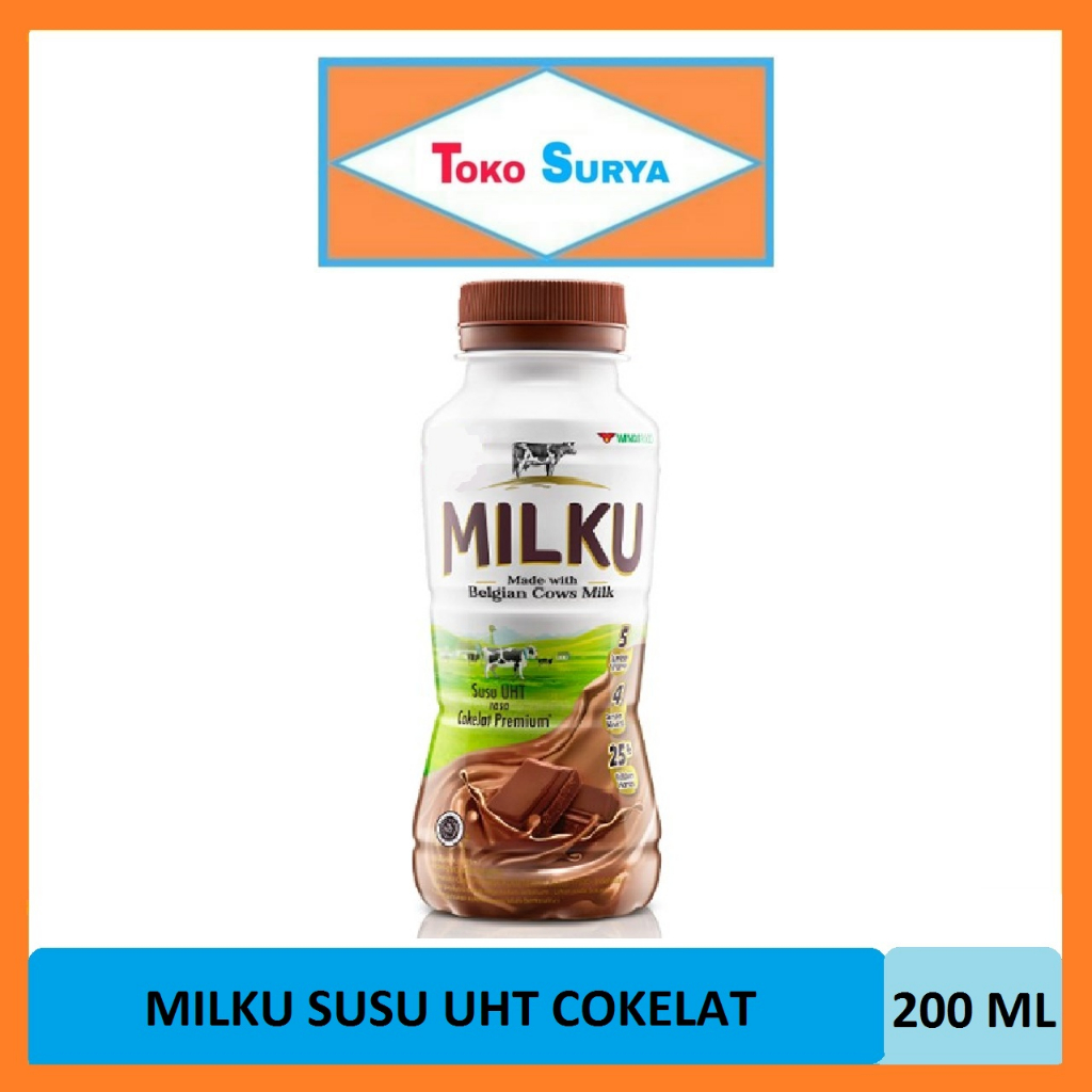 

Milku Susu UHT Rasa Cokelat Premium 200 Ml