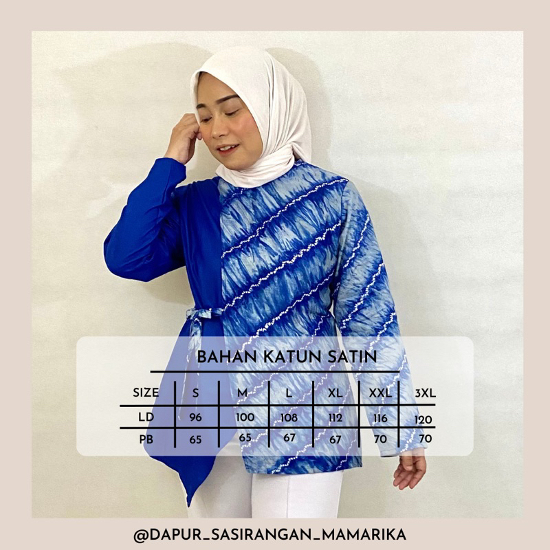 blouse sasirangan | blouse kerja sasirangan | blouse sasirangan murah