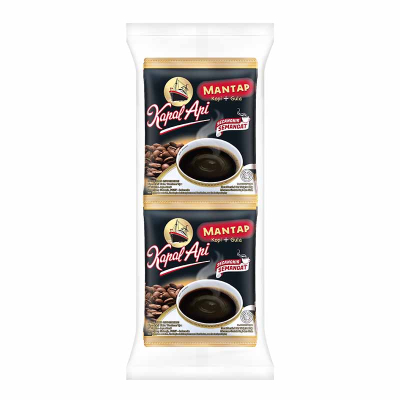 

Kapal Api Mantap Kopi Instan + Gula 10 x 25 gr