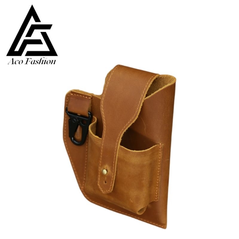 Tas Pinggang Dompet HP Kulit Asli Premium - Tas Dompet Hp Kulit Asli