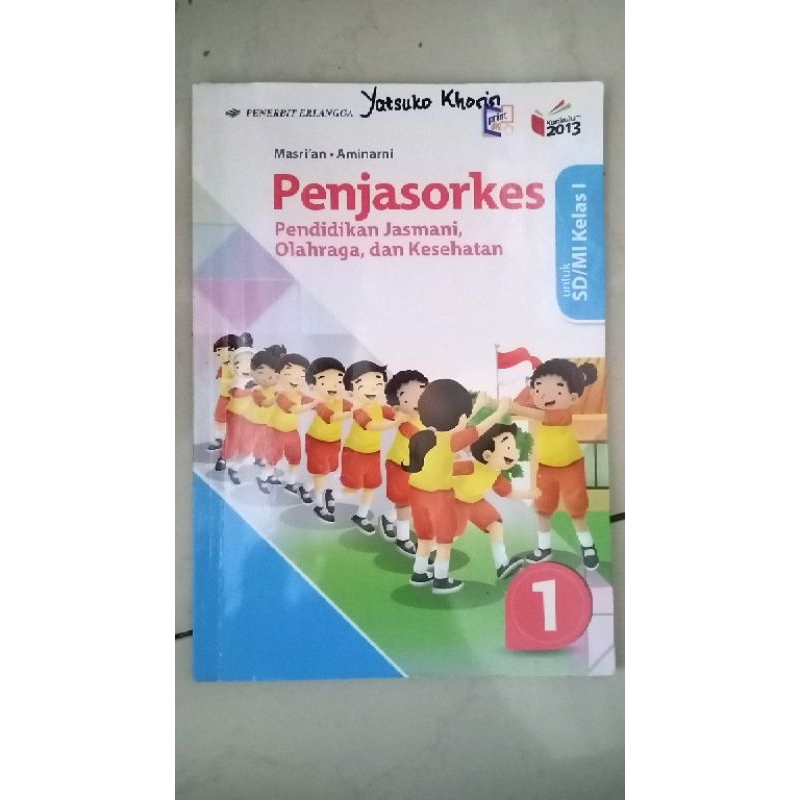 buku penjasorkes / pjok kelas 1 sd erlangga