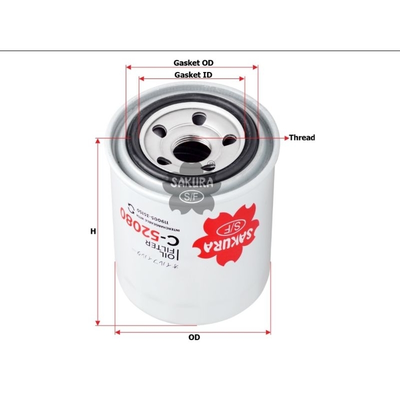 Filter Saringan Oli Genset Yanmar 50Kva 119005-35170